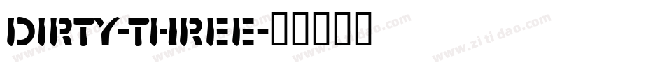 Dirty-Three字体转换