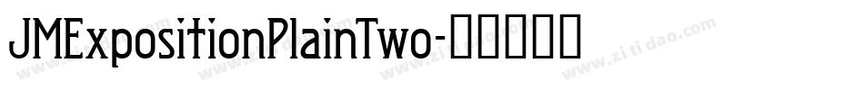 JMExpositionPlainTwo字体转换