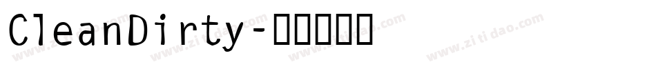 CleanDirty字体转换