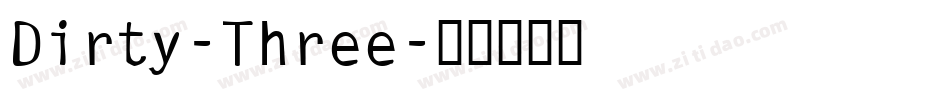 Dirty-Three字体转换