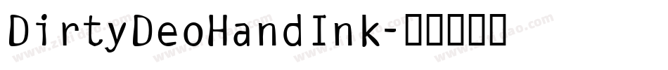 DirtyDeoHandInk字体转换