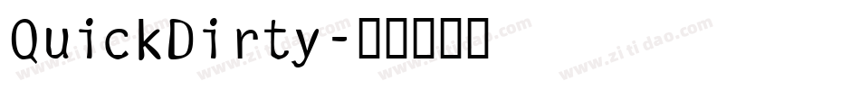 QuickDirty字体转换