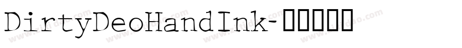 DirtyDeoHandInk字体转换