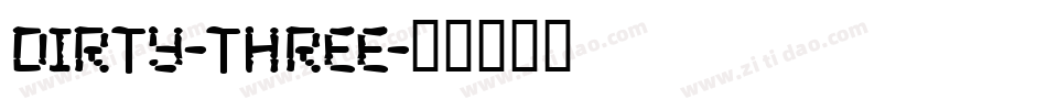 Dirty-Three字体转换