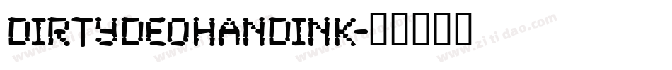 DirtyDeoHandInk字体转换