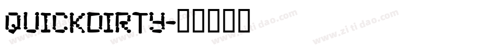 QuickDirty字体转换