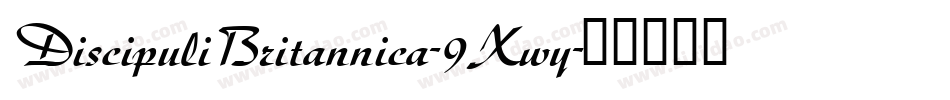 DiscipuliBritannica-9Xwy字体转换