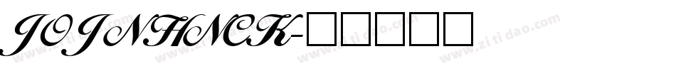 JOJNHNCK字体转换