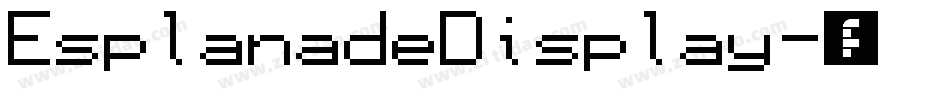 EsplanadeDisplay字体转换