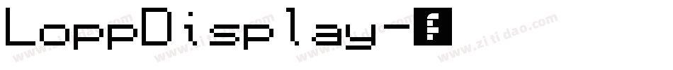 LoppDisplay字体转换