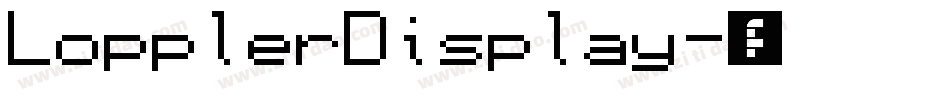 LopplerDisplay字体转换