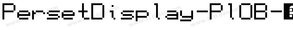 PersetDisplay-PlOB字体转换