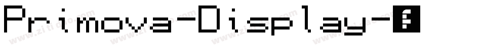 Primova-Display字体转换 Primova-Display字体转换