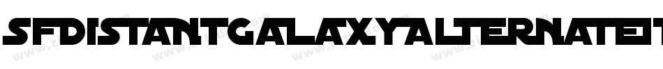 SfDistantGalaxyAlternateItalic-3RDM字体转换