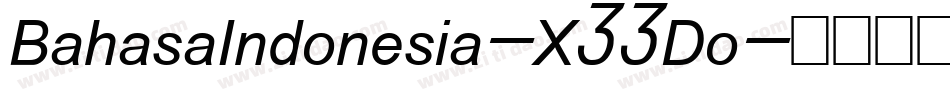 BahasaIndonesia-X33Do字体转换