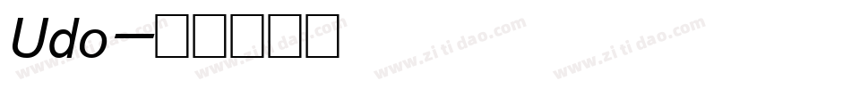 Udo字体转换