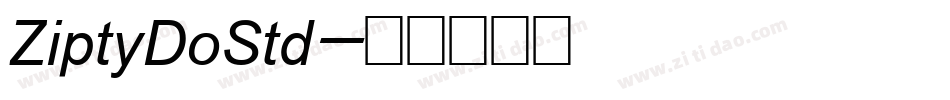 ZiptyDoStd字体转换