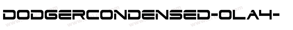 DodgerCondensed-oLa4字体转换