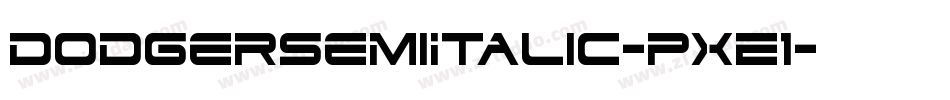 DodgerSemiItalic-pXE1字体转换