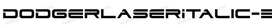 DodgerLaserItalic-3pA3字体转换