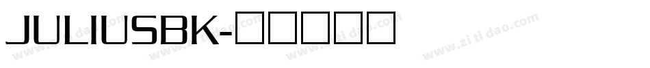 JULIUSBK字体转换