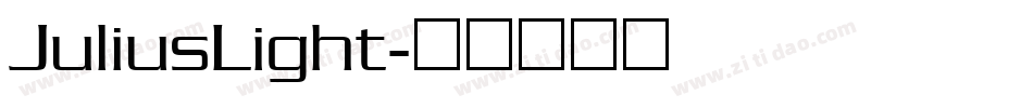 JuliusLight字体转换