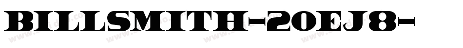 BillSmith-2OEj8字体转换