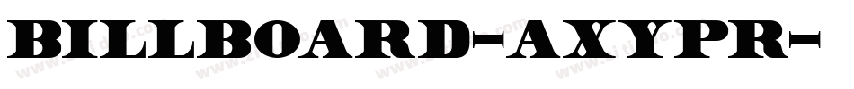 Billboard-axYpR字体转换