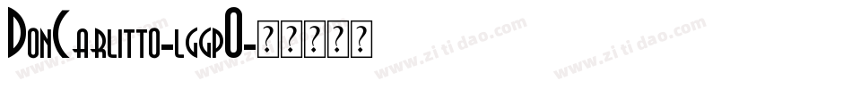DonCarlitto-lggp0字体转换