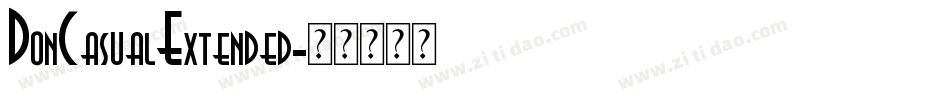 DonCasualExtended字体转换
