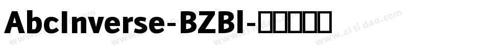 AbcInverse-BZBl字体转换