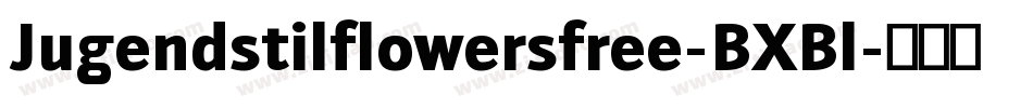 Jugendstilflowersfree-BXBl字体转换