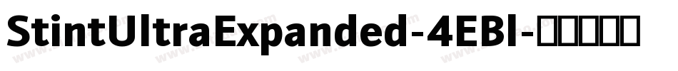 StintUltraExpanded-4EBl字体转换