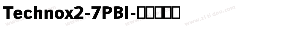 Technox2-7PBl字体转换