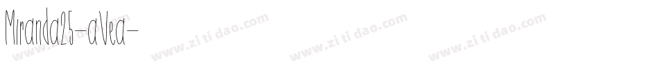 Miranda25-aVea字体转换