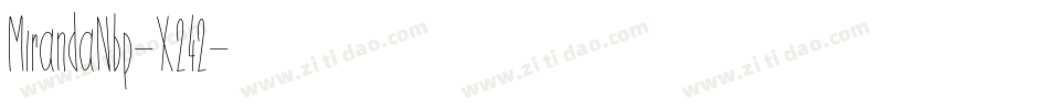MirandaNbp-X242字体转换
