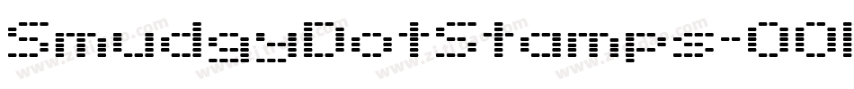 SmudgyDotStamps-OOP字体转换