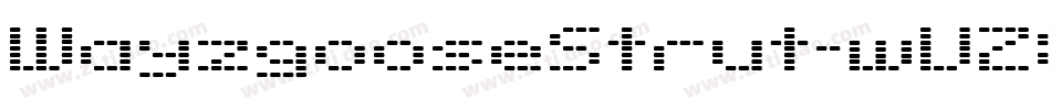 WayzgooseStrut-wV28字体转换