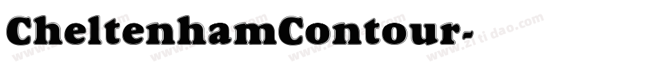 CheltenhamContour字体转换