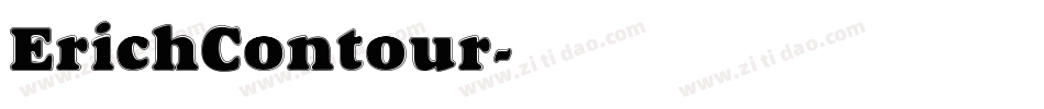 ErichContour字体转换