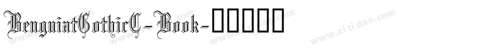 BenguiatGothicC-Book字体转换