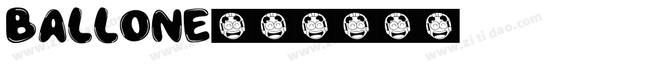 Ballone字体转换