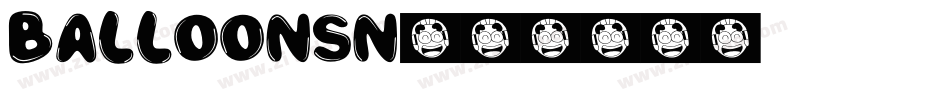 Balloonsn字体转换