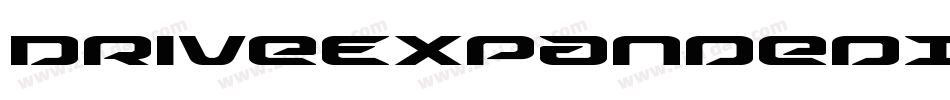 DriveExpandedItalic-r6xK字体转换