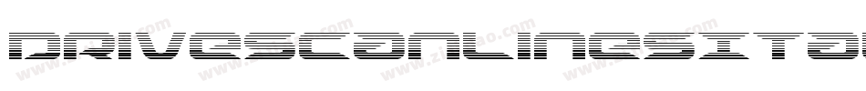 DriveScanlinesItalic-dzx7字体转换