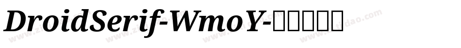 DroidSerif-WmoY字体转换