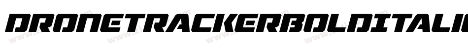 DroneTrackerBoldItalic-MnEB字体转换