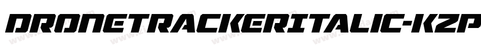 DroneTrackerItalic-KzpA字体转换
