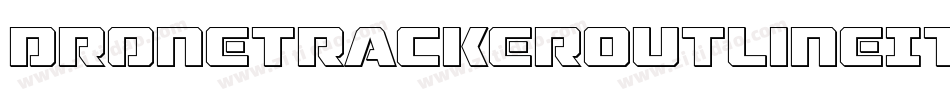 DroneTrackerOutlineItalic-mAya字体转换