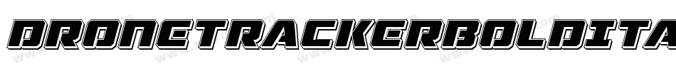 DroneTrackerBoldItalic-MnEB字体转换